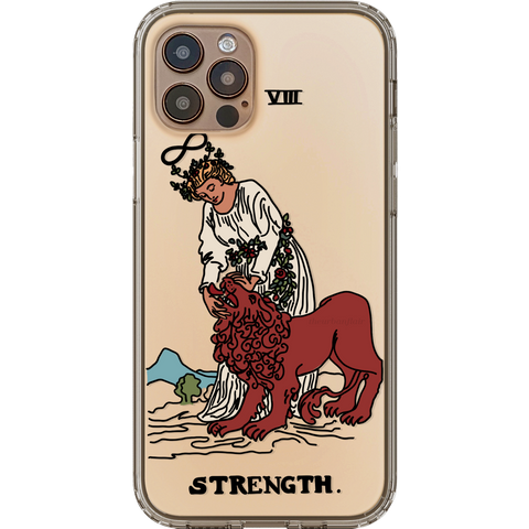 Shop The Tarot Card Illustration Clear Phone Cases Exclusively at The Urban Flair - Trendy Aesthetic Covers Available for Apple iPhone and Samsung Galaxy Devices