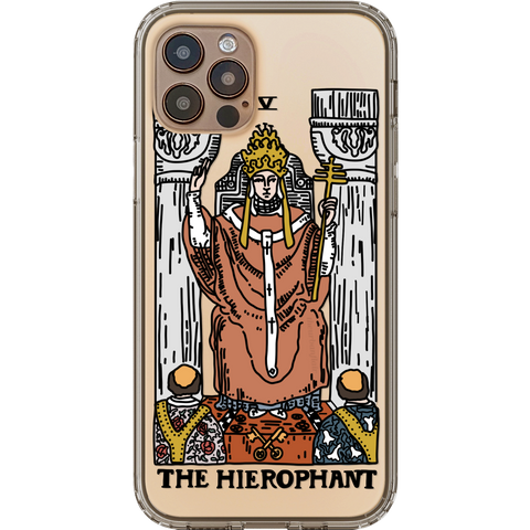 Shop The Tarot Card Illustration Clear Phone Cases Exclusively at The Urban Flair - Trendy Aesthetic Covers Available for Apple iPhone and Samsung Galaxy Devices