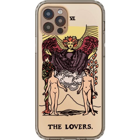 Shop The Tarot Card Illustration Clear Phone Cases Exclusively at The Urban Flair - Trendy Aesthetic Covers Available for Apple iPhone and Samsung Galaxy Devices