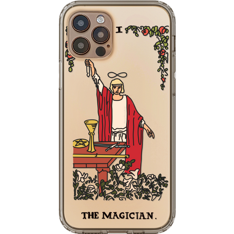 Shop The Tarot Card Illustration Clear Phone Cases Exclusively at The Urban Flair - Trendy Aesthetic Covers Available for Apple iPhone and Samsung Galaxy Devices