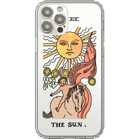 Shop The Tarot Card Illustration Clear Phone Cases Exclusively at The Urban Flair - Trendy Aesthetic Covers Available for Apple iPhone and Samsung Galaxy Devices