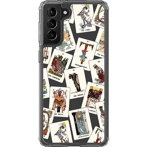Galaxy S21 Plus Tarot Cards Clear Phone Case - The Urban Flair