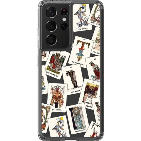 Galaxy S21 Ultra Tarot Cards Clear Phone Case - The Urban Flair