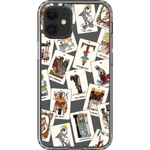 iPhone 12 Mini Tarot Cards Clear Phone Case - The Urban Flair