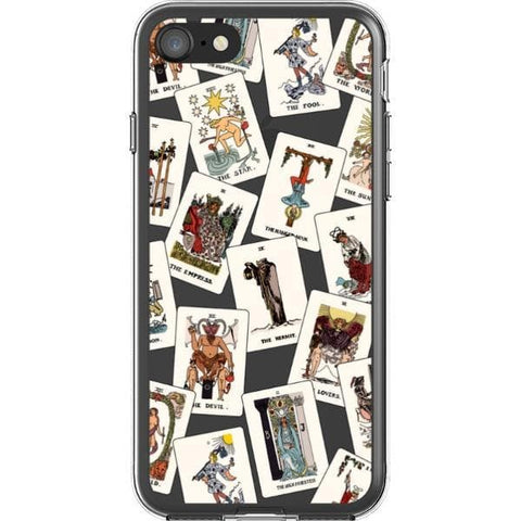 iPhone 7/8/SE 2020 Tarot Cards Clear Phone Case - The Urban Flair