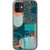 iPhone 12 Teal Aesthetic Abstract Clear Phone Case - The Urban Flair