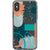 iPhone X/XS Teal Aesthetic Abstract Clear Phone Case - The Urban Flair