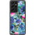 Teal Watercolor Flowers Clear Phone Case Galaxy S21 Ultra exclusively offered by The Urban Flair
