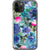 Teal Watercolor Flowers Clear Phone Case iPhone 11 Pro exclusively offered by The Urban Flair