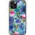 Teal Watercolor Flowers Clear Phone Case iPhone 12 Pro exclusively offered by The Urban Flair