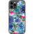 Teal Watercolor Flowers Clear Phone Case iPhone 12 Pro Max exclusively offered by The Urban Flair