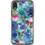 Teal Watercolor Flowers Clear Phone Case iPhone XR exclusively offered by The Urban Flair