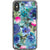 Teal Watercolor Flowers Clear Phone Case iPhone X/XS exclusively offered by The Urban Flair