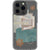 iPhone 13 Pro Teal Winter Scraps Collage Clear Phone Case - The Urban Flair