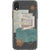 iPhone XS Max Teal Winter Scraps Collage Clear Phone Case - The Urban Flair