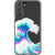 The Great Wave Glitch Clear Phone Case Galaxy S22 exclusively offered by The Urban Flair