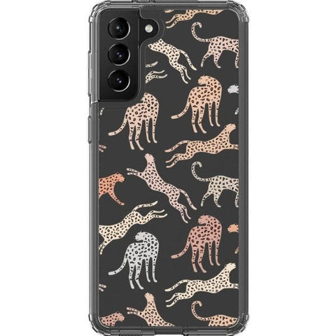 Galaxy S21 Plus Trendy Pale Leopard Clear Phone Case - The Urban Flair