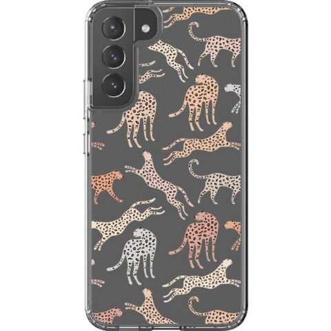 Trendy Pale Leopard Clear Phone Case Galaxy S22 Plus exclusively offered by The Urban Flair