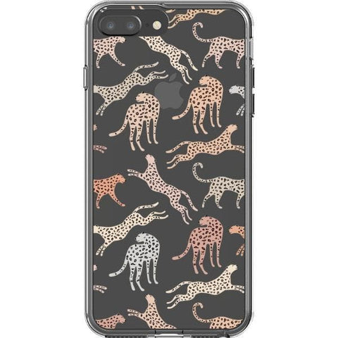 iPhone 7 Plus/8 Plus Trendy Pale Leopard Clear Phone Case - The Urban Flair