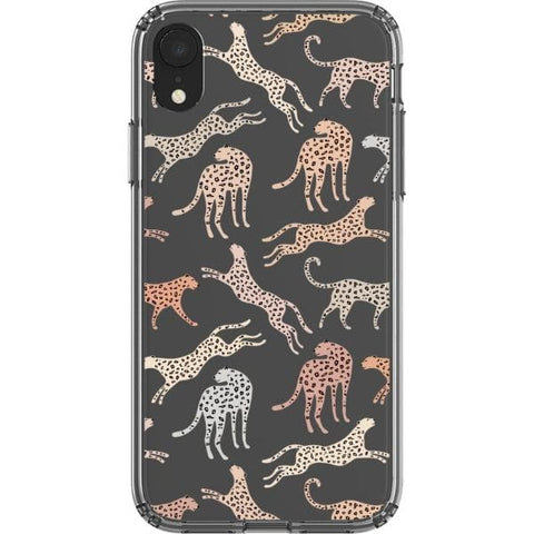 iPhone XR Trendy Pale Leopard Clear Phone Case - The Urban Flair