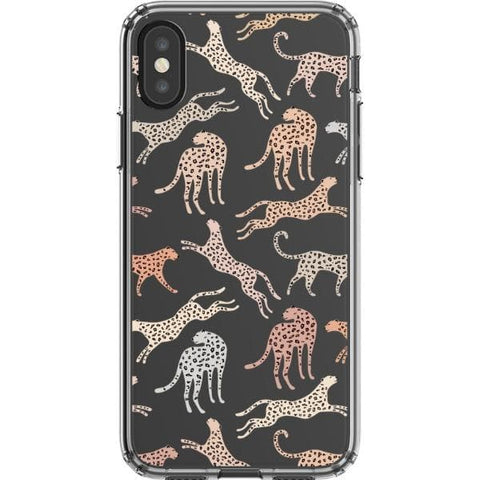 iPhone X/XS Trendy Pale Leopard Clear Phone Case - The Urban Flair