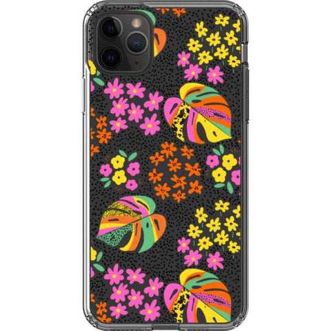 Tropical Doodles Clear Phone Case iPhone 11 Pro Max exclusively offered by The Urban Flair