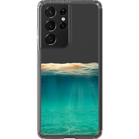 Galaxy S21 Ultra Under Water Illusion Clear Phone Case - The Urban Flair