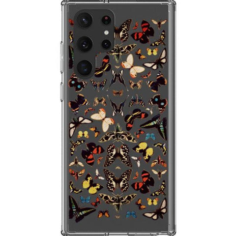 Vintage Butterfly Clear Phone Case Galaxy S22 Ultra exclusively offered by The Urban Flair