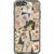 Vintage Stamps Print Clear Phone Case iPhone 7 Plus/8 Plus exclusively offered by The Urban Flair