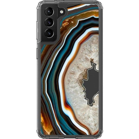 Warm Geode Clear Phone Case for your Galaxy S21 Plus exclusively at The Urban Flair