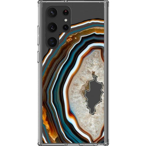 Warm Geode Clear Phone Case for your Galaxy S22 Ultra exclusively at The Urban Flair