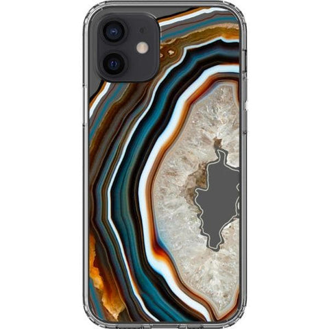 Warm Geode Clear Phone Case for your iPhone 12 exclusively at The Urban Flair