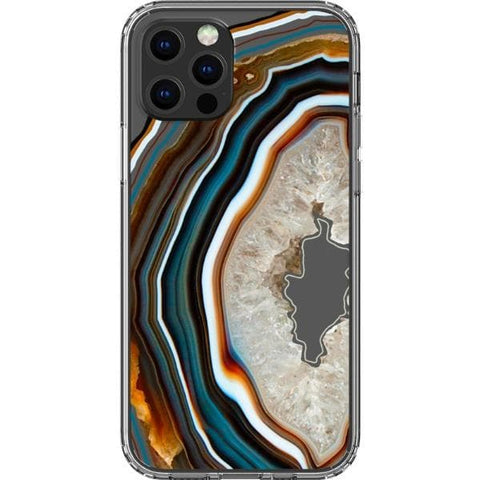Warm Geode Clear Phone Case for your iPhone 12 Pro exclusively at The Urban Flair