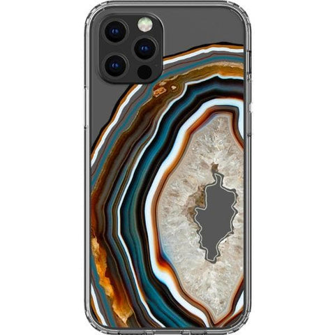 Warm Geode Clear Phone Case for your iPhone 13 Pro exclusively at The Urban Flair