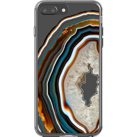 Warm Geode Clear Phone Case for your iPhone 7 Plus/8 Plus exclusively at The Urban Flair