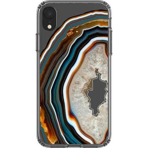 Warm Geode Clear Phone Case for your iPhone XR exclusively at The Urban Flair