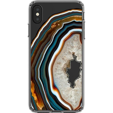 Warm Geode Clear Phone Case for your iPhone XS Max exclusively at The Urban Flair