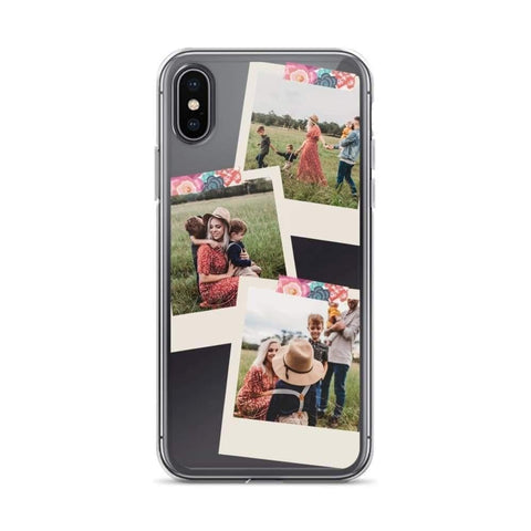 Washi Tape Custom Polaroid Phone Case 2 WT1 by The Urban Flair (Custom Polaroid Photo Washi Tape Clear Phone Case [variant_title])