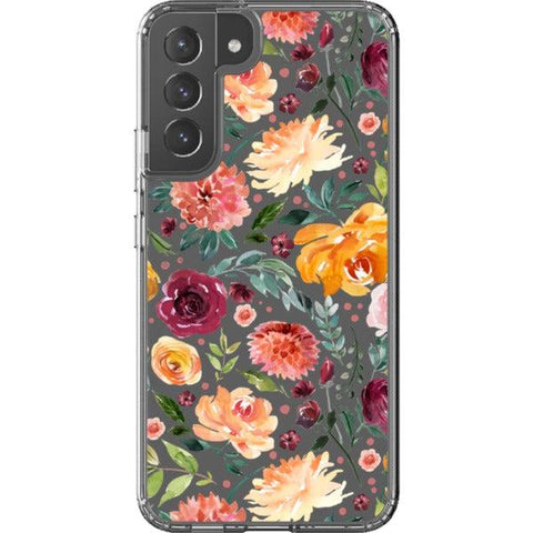 Watercolor Flowers Clear Phone Case Galaxy S22 Plus exclusively offered by The Urban Flair