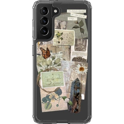 Galaxy S21 What You Do Today Scraps Collage Clear Phone Case - The Urban Flair