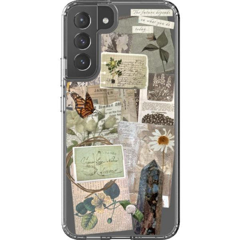 What You Do Today Scraps Collage Clear Phone Case Galaxy S22 Plus exclusively offered by The Urban Flair
