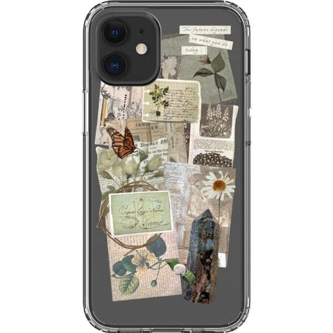iPhone 12 Mini What You Do Today Scraps Collage Clear Phone Case - The Urban Flair