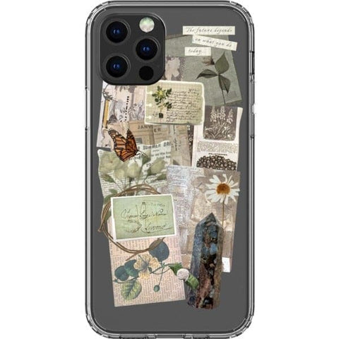 iPhone 12 Pro What You Do Today Scraps Collage Clear Phone Case - The Urban Flair