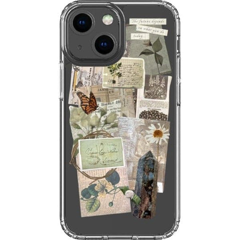 iPhone 13 Mini What You Do Today Scraps Collage Clear Phone Case - The Urban Flair