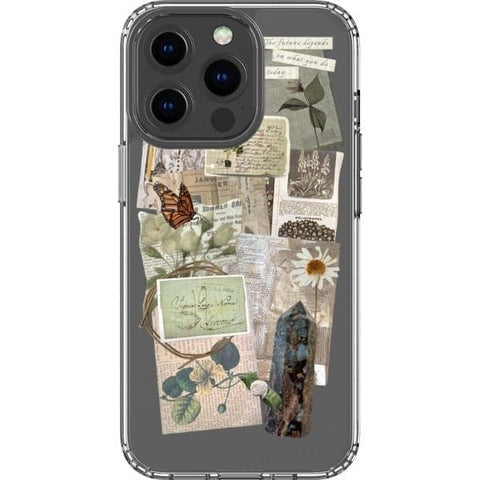 iPhone 13 Pro What You Do Today Scraps Collage Clear Phone Case - The Urban Flair