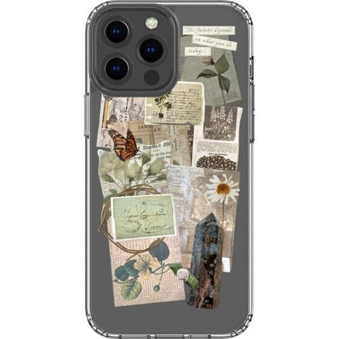 iPhone 13 Pro Max What You Do Today Scraps Collage Clear Phone Case - The Urban Flair