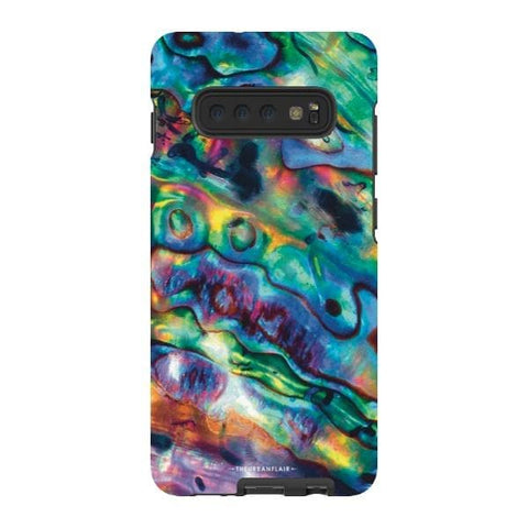 Galaxy S10 Plus Satin (Semi-Matte) Abalone Shell Tough Phone Case - The Urban Flair