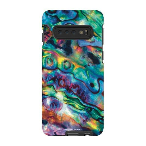 Galaxy S10 Satin (Semi-Matte) Abalone Shell Tough Phone Case - The Urban Flair