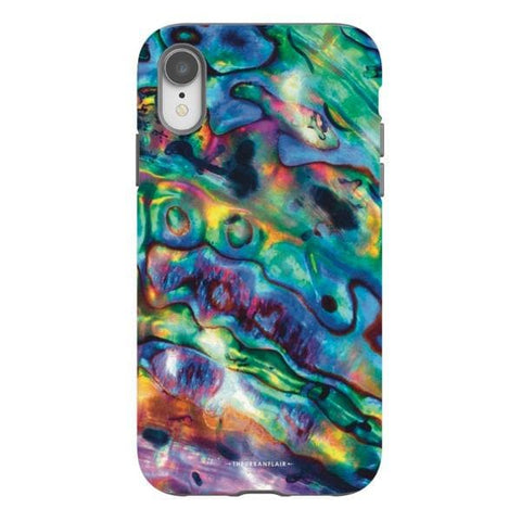 iPhone XR Satin (Semi-Matte) Abalone Shell Tough Phone Case - The Urban Flair