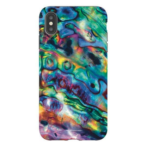 iPhone XS Max Satin (Semi-Matte) Abalone Shell Tough Phone Case - The Urban Flair